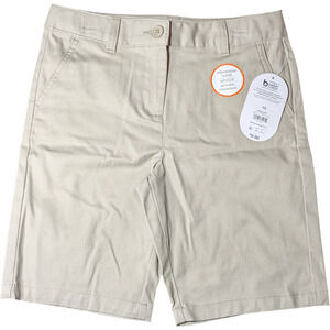 Wonder Nation - Tan /Beige - Kids Shorts-Size 10 - Adjustable Waist -Stretch NWT